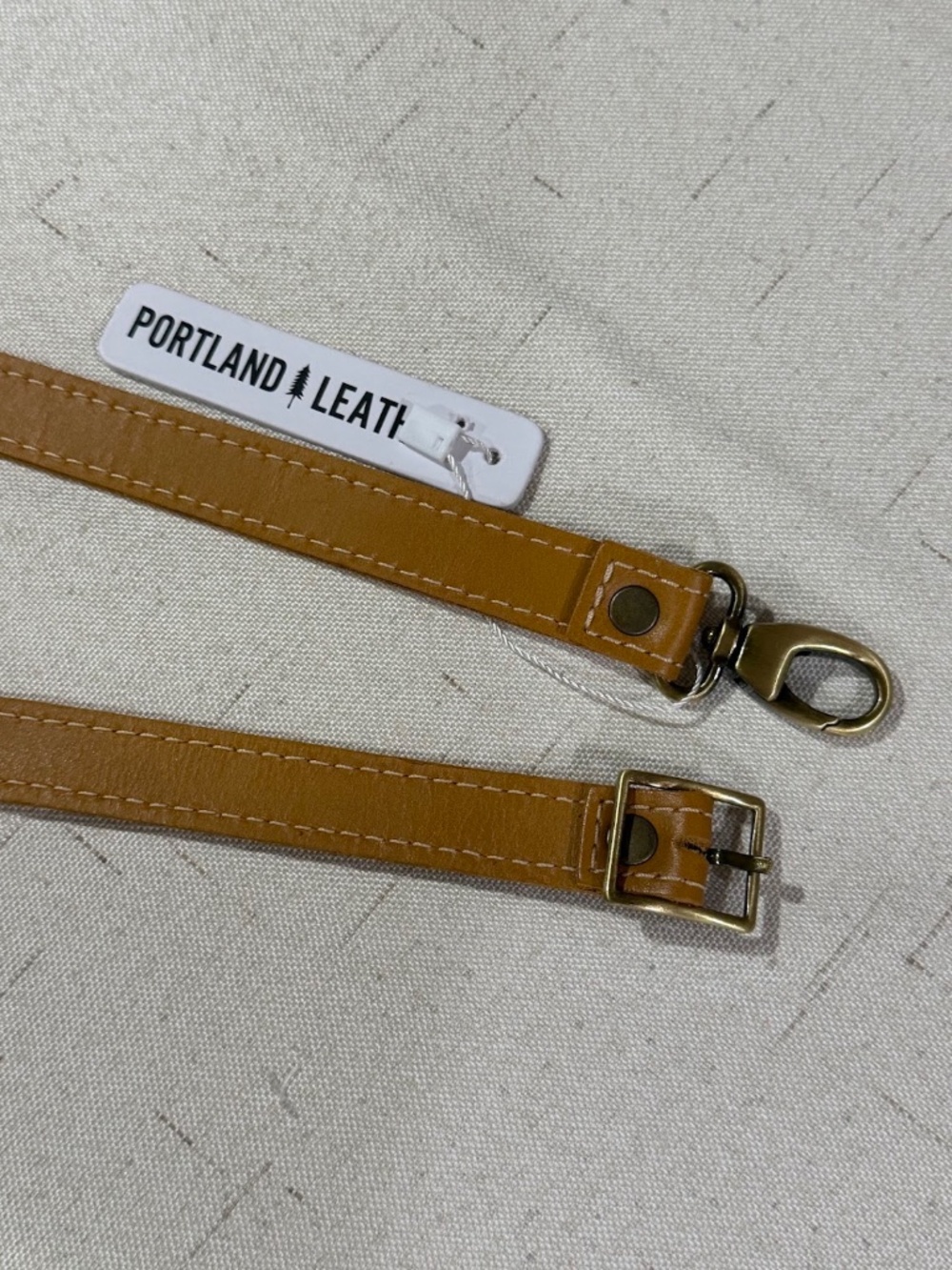 MANGO Portland Leather Mustard Yellow / Tan Small Crossbody Strap Extender